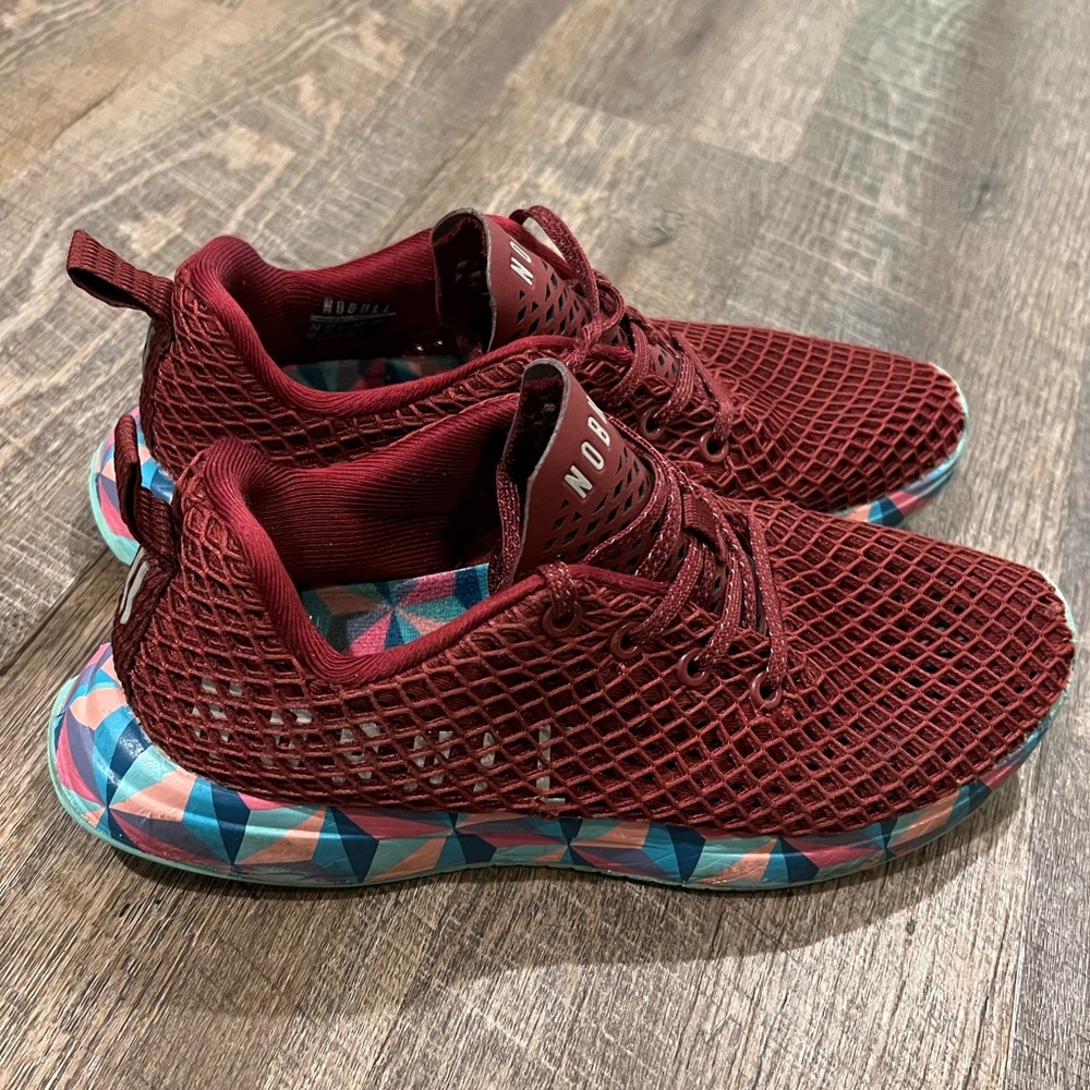 NOBULL Prism Mesh Burgundy Athletic Shoes